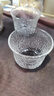 高茗（gaoming）日式玻璃功夫茶杯6只裝喝茶小杯子精致茶碗家用錘紋品茗杯透明 6只 珊瑚茶杯 曬單實(shí)拍圖