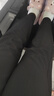 尚都比拉面試通勤休閑褲女夏季正裝氣質(zhì)修身西褲高腰九分褲 黑色  M  曬單實(shí)拍圖
