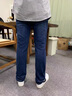 啄木鳥(niǎo)男士牛仔褲男春秋季新款彈力中年男褲商務(wù)休閑高腰直筒褲 A07藍色-春秋款 31 曬單實(shí)拍圖