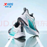 特步（XTEP）童鞋【氫風(fēng)8.0護足跑鞋】夏季透氣旋鈕扣飛彈科技機器人同款跑鞋 黑/極光綠【氫風(fēng)8.0】 41 碼 曬單實拍圖