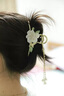 韓生生夏季花朵流蘇發(fā)夾女后腦勺2025新款高端抓夾精致高級(jí)感鯊魚(yú)夾頭飾 09白色花朵蝴蝶流蘇抓夾-11.5cm 曬單實(shí)拍圖