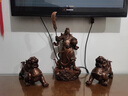 爵世皇庭紫銅關(guān)公財(cái)神像關(guān)公擺件武財(cái)神關(guān)二爺擺件家居裝飾 紫銅39#托寶關(guān)公 曬單實(shí)拍圖