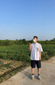 Foss Phil襯衫男士夏季工裝寬松休閑條紋短袖薄款襯衣外套2513藍(lán)色XL 曬單實(shí)拍圖