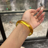 茹霜新中式5A天然黃水晶手鐲女款冰種白月光玉髓鐲子冰透手鏈貴妃鐲 國風黃水晶11-12毫米 國風黃水晶圈口54對應80-90斤 曬單實拍圖
