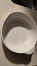 釉下彩陶瓷雙耳湯碗 10.5英寸純白2個(gè)裝 曬單實(shí)拍圖