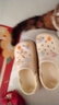 名創(chuàng)優(yōu)品（MINISO）洞洞鞋男女夏季外穿涼鞋防滑厚底踩屎感包頭涼拖鞋 卡其+海洋星星 曬單實(shí)拍圖