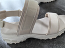 斯凱奇（Skechers）女鞋厚底漏趾涼鞋百搭外穿沙灘鞋 自然色/NAT 39 曬單實(shí)拍圖