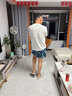 DEATKN德國泳褲男士2025新款游泳褲雙層速干防尷尬泳衣沙灘褲游泳褲 男人高奢綠色樹(shù)葉+泳帽 L _(建議80-100斤) 曬單實(shí)拍圖
