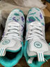 銘盾歐文科比限量版籃球鞋男高幫防滑aj戰靴毒液5學(xué)生減震耐磨兒童運動(dòng)鞋 8768白青網(wǎng)面款 38碼 曬單實(shí)拍圖