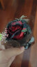 迷你口袋見(jiàn)面小花束玫瑰向日葵永生花仿真花伴手禮生日女神節(jié)禮物 小花束-黑色+紅玫瑰 1支 曬單實(shí)拍圖