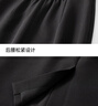 尚都比拉小個(gè)子通勤半身裙女春季氣質(zhì)顯瘦a字裙開(kāi)叉高級(jí)感中裙 黑色 M 曬單實(shí)拍圖