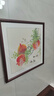 良木紫氣東來(lái)餐廳裝飾畫(huà)葡萄飯廳餐桌背景墻掛畫(huà)新中式玄關(guān)斗方壁畫(huà) E-金玉滿(mǎn)堂-雅致紅木框 60*60CM 曬單實(shí)拍圖