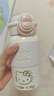 愛舒貝（AISHUBEI）簡約保溫杯女生高顏值雙飲水杯大容量316不銹鋼孕婦產(chǎn)婦吸管杯子 白色500ml+小貓金屬貼+立體貼+杯刷 曬單實(shí)拍圖