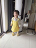 小鹿米利兒童拖鞋夏季女童寶寶幼兒家居室內(nèi)防滑軟底輕便卡通男童洞洞鞋 小蜜蜂 單層 奶黃色 140mm 內(nèi)長14.建議腳長13.5 曬單實(shí)拍圖