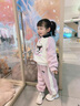 奧特曼童裝女童套裝春秋季新款兒童庫洛米衣服洋氣寶寶Polo領衛(wèi)衣兩件套 粉色 90 建議80-90cm1歲半-2歲 曬單實拍圖