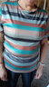 撿漏純棉剪標女裝2025新款夏季減齡短袖遮肚T恤女上衣潮 特價款非純棉【黑色條紋版】 2XL 建議125-140 曬單實拍圖