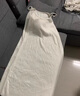 沐霓 白色吊帶連衣裙 女2025夏季新款韓版氣質(zhì)長裙內(nèi)搭無袖打底裙子 簡約慵懶連衣裙【白色微透】 M 曬單實(shí)拍圖