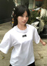 STA春夏潮牌基礎(chǔ)款小logo印花多色短袖t恤男夏季純棉情侶百搭體恤衫 白色 M 曬單實(shí)拍圖