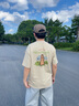 National Geographic國(guó)家地理25秋新品GRAPHIC土撥鼠印花圓領(lǐng)寬松男女同款短袖T恤 沉穩(wěn)米色MOURNING BEIGE M 曬單實(shí)拍圖
