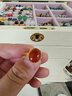 青城山文創(chuàng) 川料南紅銀鑲方行戒指S925銀鍍金活口可調(diào)節(jié)高級(jí)感女款 火焰紋蛋面南紅戒指 曬單實(shí)拍圖