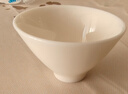 蘇氏陶瓷（SUSHI CERAMICS）羊脂玉白瓷功夫茶杯斗笠個(gè)人杯豬油白陶瓷主人杯 亮光 禮盒J0037 曬單實(shí)拍圖