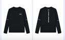 安德瑪（Under Armour）童裝兒童運動速干衣服透氣男童長袖T恤休閑圓領(lǐng)上衣243124169 黑色 170 曬單實拍圖