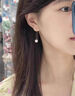 Lnieer999足銀淡水珍珠耳線女2025年新款潮氣質(zhì)流蘇耳釘墜簡約百搭耳飾 【白色7mm】足銀耳線一對(duì) 曬單實(shí)拍圖