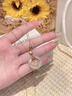 七可項(xiàng)鏈女2025新款七夕情人節(jié)禮物生日送女友老婆和田玉兔平安扣吊墜 曬單實(shí)拍圖