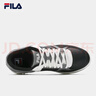 斐樂（FILA）官方男鞋TARGA復(fù)古板鞋冬季新款圓盾鞋休閑鞋運動鞋 黑/絨鎳灰-BB 42 曬單實拍圖
