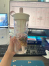 樂扣樂扣（LOCK&LOCK）櫻花吸管奶茶杯夏天塑料水杯戶外便攜提手水杯子720mL白色 曬單實拍圖