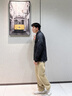 波司登（BOSIDENG）2025新款輕薄羽絨服男短款90絨翻領(lǐng)通勤寬松保暖外套B250135319 玄巖黑|8F37 M 175/96A 體重約130-140斤 曬單實(shí)拍圖