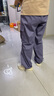 駱駝（CAMEL）直筒梭織工裝長(zhǎng)褲女防潑水百搭傘兵褲 C24CA6L6619 拂袖紫 S 曬單實(shí)拍圖
