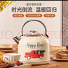 卓朗美國（Zoomland）燒水壺電熱水壺 復(fù)古風(fēng)燒水壺家用自動斷電304不銹鋼1.7L大容量 曬單實(shí)拍圖