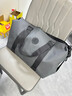 京川旭旅行包簡(jiǎn)易出行包大容量輕便行李袋健身包短途商務(wù)出差游泳運動(dòng)包 灰色 曬單實(shí)拍圖