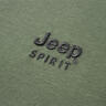 JEEP SPIRIT短袖t恤男2025夏季新款寬松休閑透氣打底衫圓領(lǐng)純色速干上衣汗衫 軍綠色 XL 曬單實(shí)拍圖