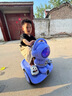語(yǔ)森憶航天員兒童電動(dòng)平衡車摩托車1-5歲寶寶遙控玩具車可坐人充電瓶車 雙驅(qū)白+玩1小時(shí)+音樂燈光 歐樂童M22航天員卡丁車 曬單實(shí)拍圖