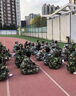嬰佳福迷彩服套裝初高中大學(xué)生夏季海迷軍訓(xùn)服全套男t恤短袖學(xué)校訓(xùn)練服 灰迷【斜紋外套+長褲+帽+腰帶】 170 （適合110-120斤） 曬單實(shí)拍圖