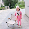 奧特曼童裝女童套裝秋季2025新款洋氣兒童運動兩件套女寶寶韓版衛(wèi)衣秋裝 粉色兩件套 90 建議80-90cm1歲半-2歲 曬單實拍圖