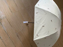 天堂 防紫外線晴雨傘三折 雨傘黑膠防曬太陽傘遮陽晴雨傘 甘酪白 曬單實拍圖