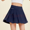 悅步運動(dòng)短裙女羽毛球服防走光百搭半身裙跑步健身百褶裙速干網(wǎng)球裙 藏藍色短裙 M 【建議體重90-100斤】 曬單實(shí)拍圖
