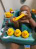 欣格寶寶洗澡玩具兒童戲水花灑嬰兒小黃鴨子幼兒浴室水上泡澡神器帶收納桶男孩女孩玩水生日禮物12件套裝六一兒童節(jié)禮物 曬單實(shí)拍圖