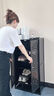 竹藝佳家用門口入戶鞋柜大容量中古風(fēng)多層防塵鞋架玄關(guān)置物架收納小戶型 茶色 二門七層 曬單實(shí)拍圖