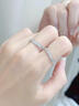 蔓笙足銀戒指999純銀素圈情侶對戒一對刻字輕奢飾品男女戒子求婚禮物 情侶一對【精美禮盒】 曬單實(shí)拍圖