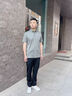MAGIOPY奢侈高端品牌男裝桑蠶絲短袖T恤男士中年夏季無(wú)痕翻領(lǐng)休閑Polo衫 瑪瑙灰 2XL 54 150-170斤 曬單實(shí)拍圖