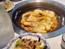 鐵鍋燉一體鍋灶臺桌自凈化無煙地鍋雞柴火雞專用灶燒電巖板火鍋桌 1.2米圓桌燒電普通款【巖板桌面】 曬單實拍圖
