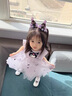 G.DUCKKIDS小黃鴨童裝女童連衣裙夏季兒童裙子寶寶洋氣公主紗裙中小童背心裙 庫洛米網(wǎng)紗裙-紫色 110 尺碼4~5歲【100-110cm】 曬單實(shí)拍圖