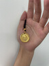 瑞福源黃金黃財神吊墜999足金包銀錘紋財神牌大氣實(shí)心節日送父親送老公 黃財神吊墜【贈黑繩】 包金1.2克總重約25克【30MM】 曬單實(shí)拍圖