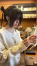 彌柯菲 MEKF韓系軟糯溫柔風(fēng)長(cháng)袖毛衣外套女秋冬小個(gè)子寬松休閑針織開(kāi)衫上衣潮米白色M 曬單實(shí)拍圖