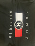 Tommy Hilfiger【輕柔感】25夏季男純棉平紋針織旗幟印花短袖上衣T恤 黑色BDS M （推薦：135-150斤） 曬單實(shí)拍圖