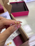 牧笛黃金耳釘女士999足金愛(ài)心光面耳飾情人禮物送女友老婆生日紀念 足金愛(ài)心耳釘 金重約0.5g 曬單實(shí)拍圖